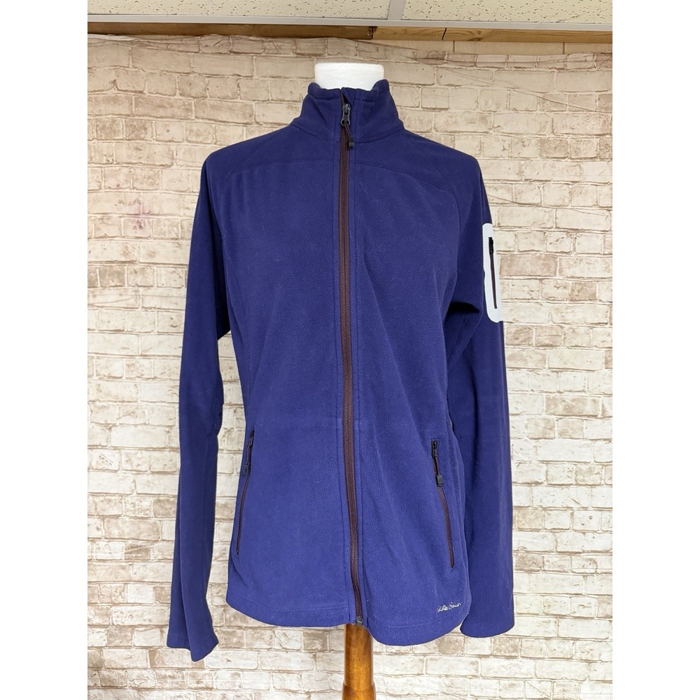 Eddie Bauer First Ascent Womens Size L Tall Purple Full Zip Lightweight Jacket